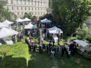 Il giardino dell'ambasciata d'Italia a Vienna