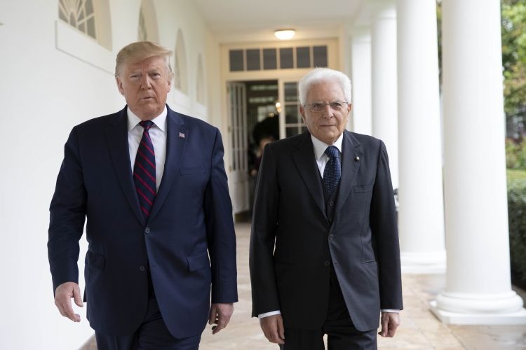 Mattarella e Trump - Foto Quirinale