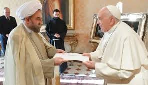 Amb ayatollah Mohammad Hossein Mokhtari con Papa Francesco