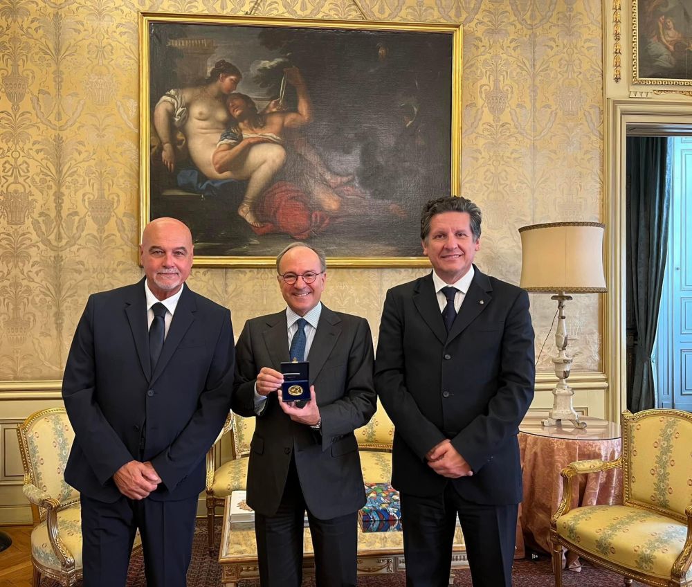 Giuseppe Di Franco, amb. Giovanni Pugliese e maestro Diego Cannizzaro