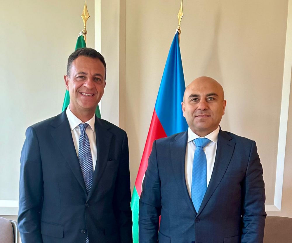 Il presidente on Minardo con l'ambasciatore Rashad Aslanov